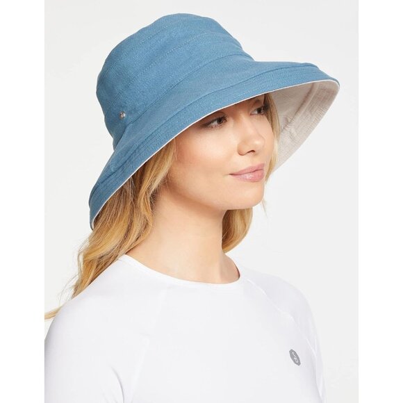 Women\'s UPF 50+ Reversible Sun Hat Packable Wide Brim UV Protection for Travel